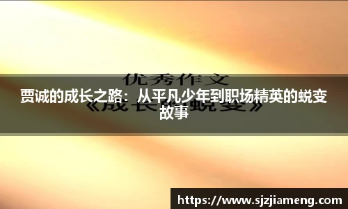 贾诚的成长之路：从平凡少年到职场精英的蜕变故事